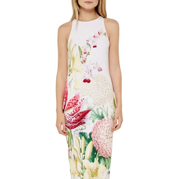 Ted Baker Julee Encyclopedia Floral Midi Dress Size:2 - Picture 8 of 9